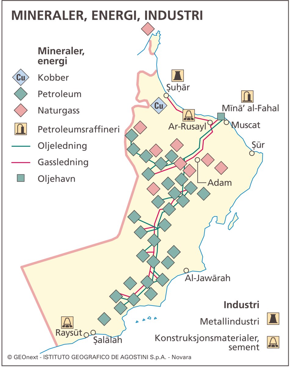 Oman (Økonomisk kart)