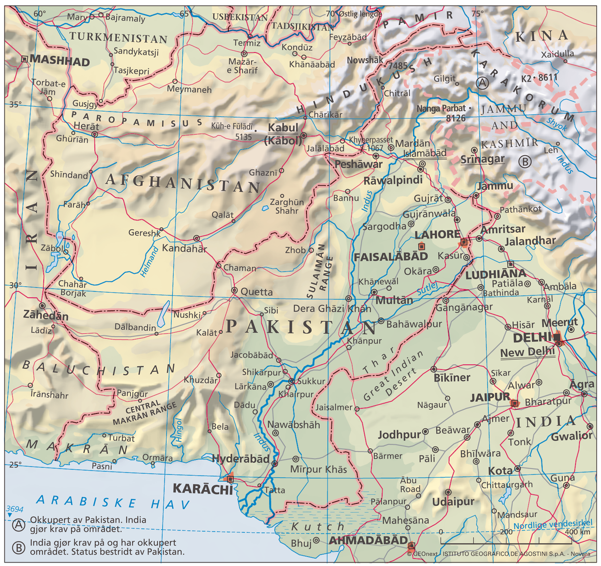Pakistan (Hovedkart)
