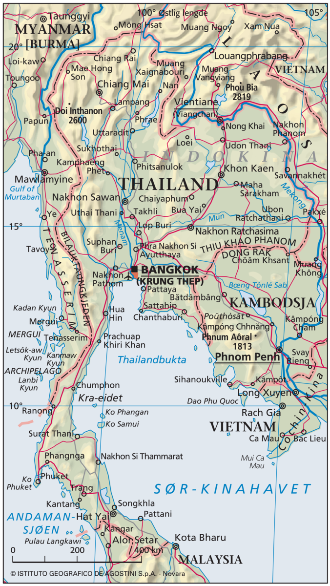 Thailand (Hovedkart)