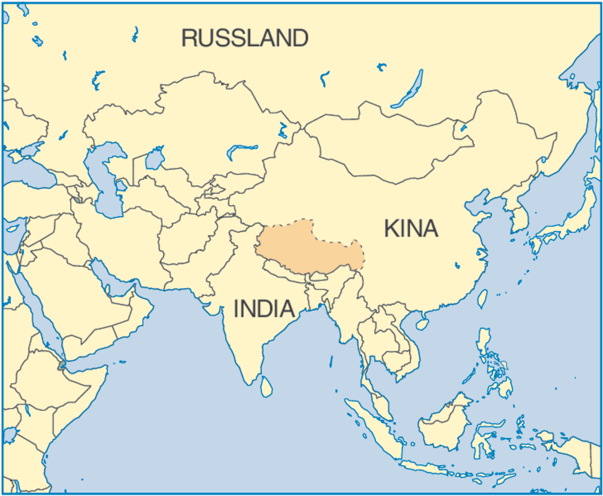 Tibet (plasseringskart)