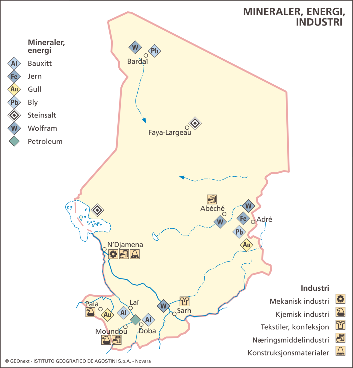 Tsjad (Økon. kart)