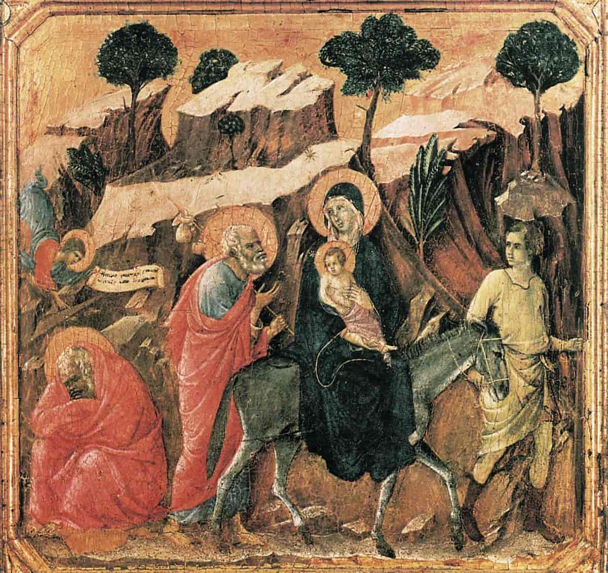 Duccio di Buoninsegna (maleri: Flukten til Egypt)