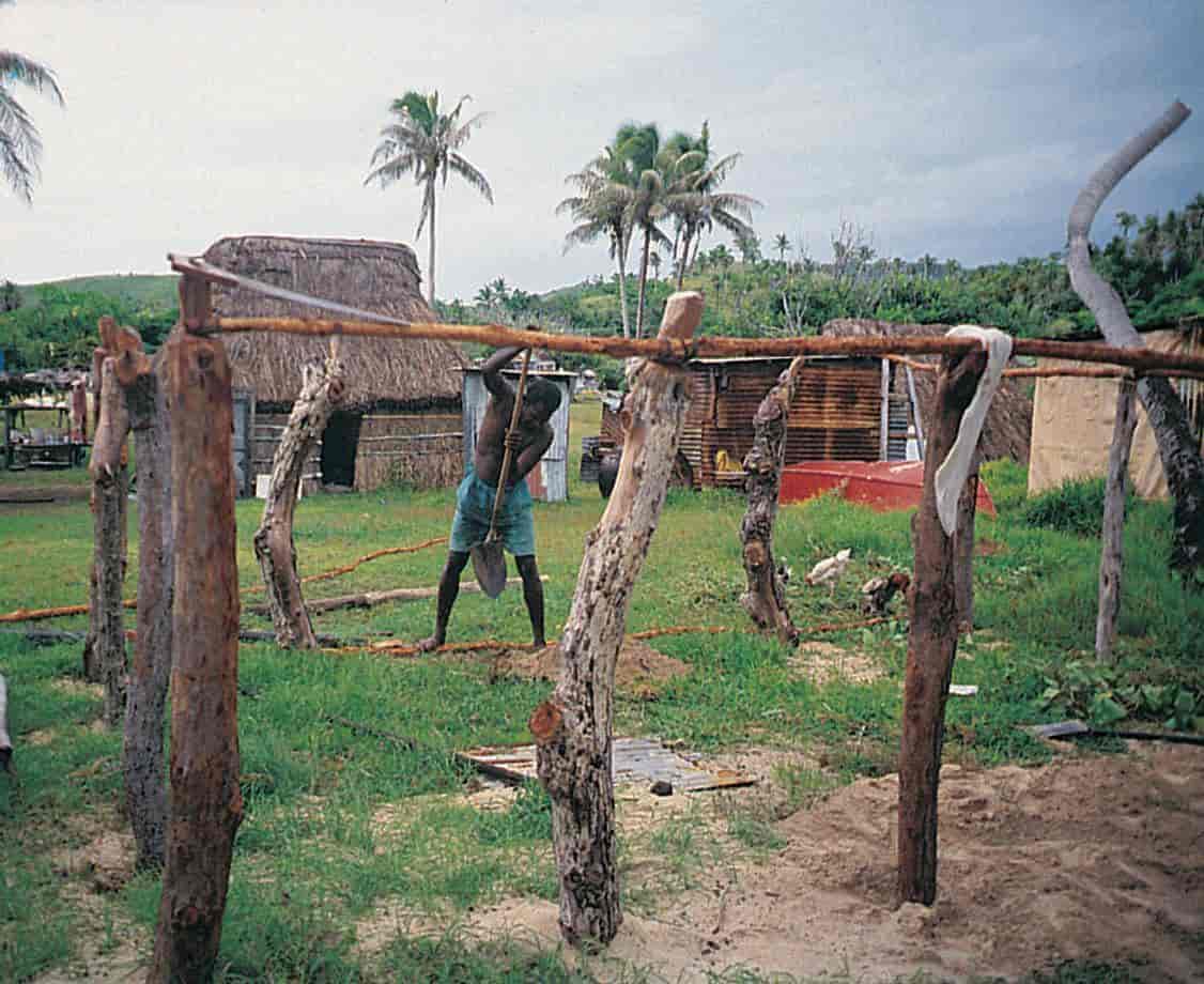 Fiji (Befolkning) (stråhyttebygging)
