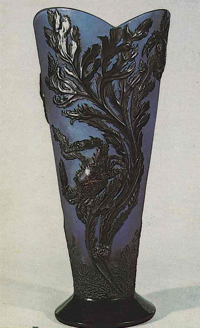 Glasskunst (Historikk) (Émile Gallé, vase)
