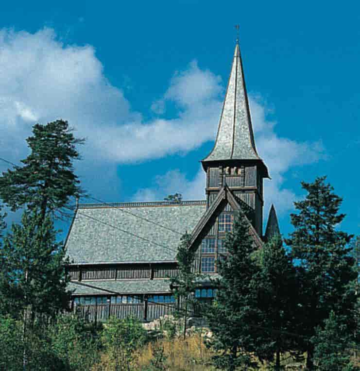 Holmenkollen kapell (foto, gjenoppført)