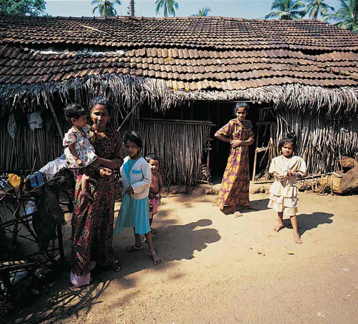 India (Befolkning) (bondefamilie, Goa)