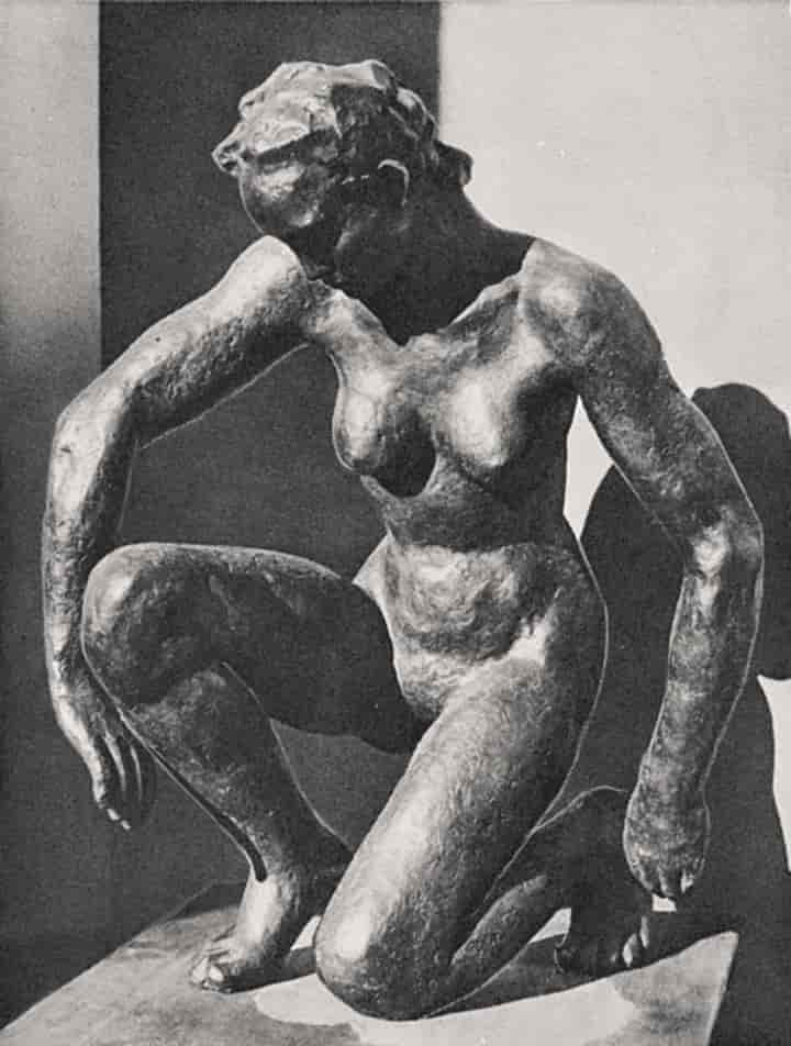 Bronseskulptur: Pietà.