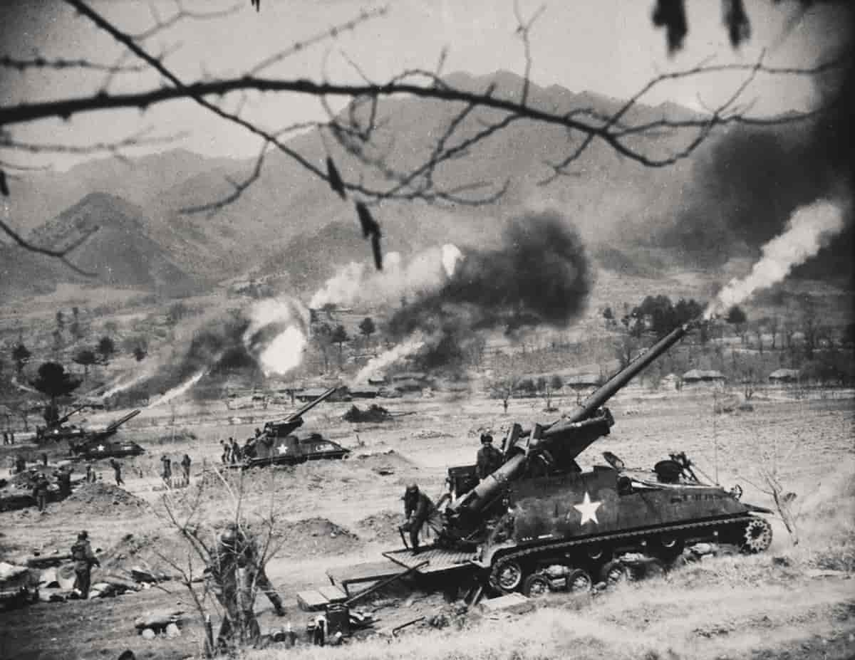 Koreakrigen (amerikansk artilleri)