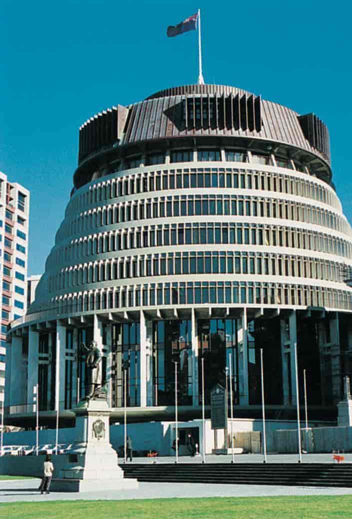 New Zealand, parlamentsbygningen i Wellington