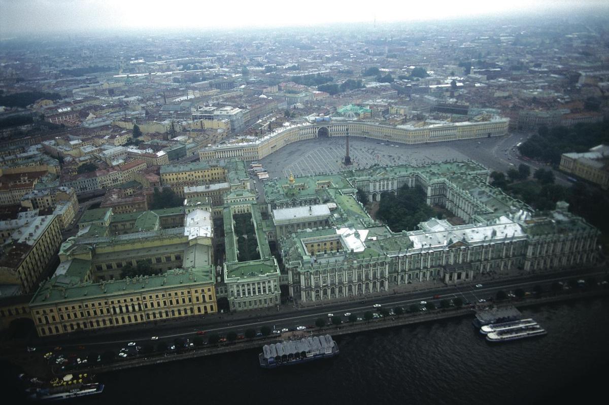 Зимний дворец вид сверху