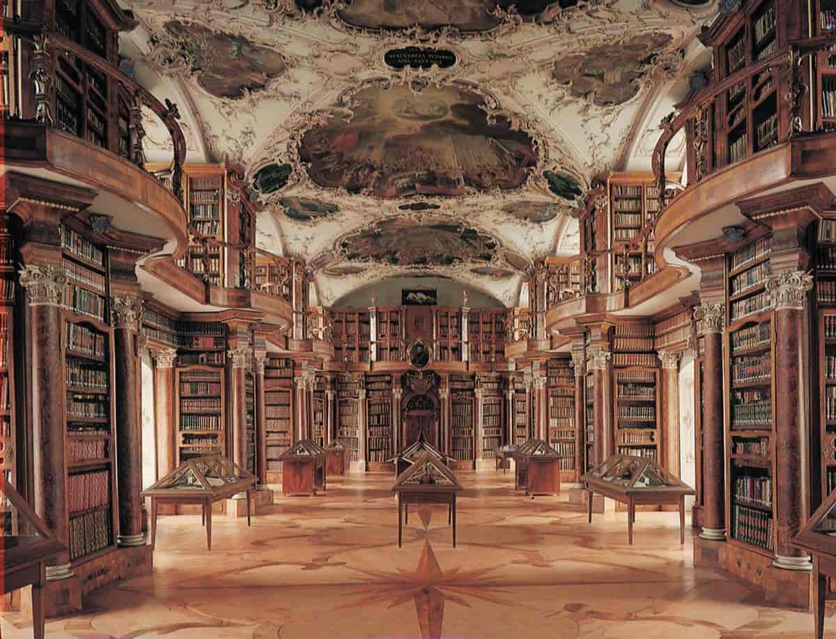 Barokkbibliotek i Sveits