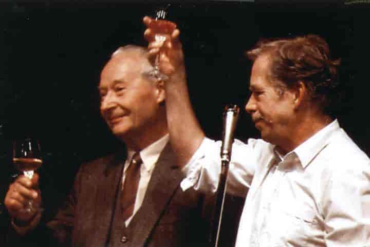 Dubcek og Havel 1989