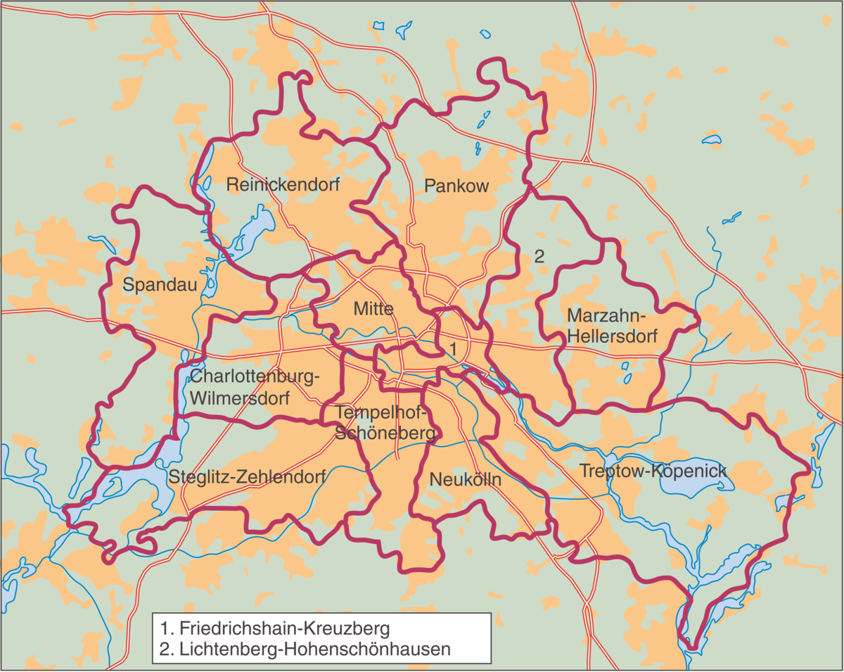 Berlin (oversiktskart)