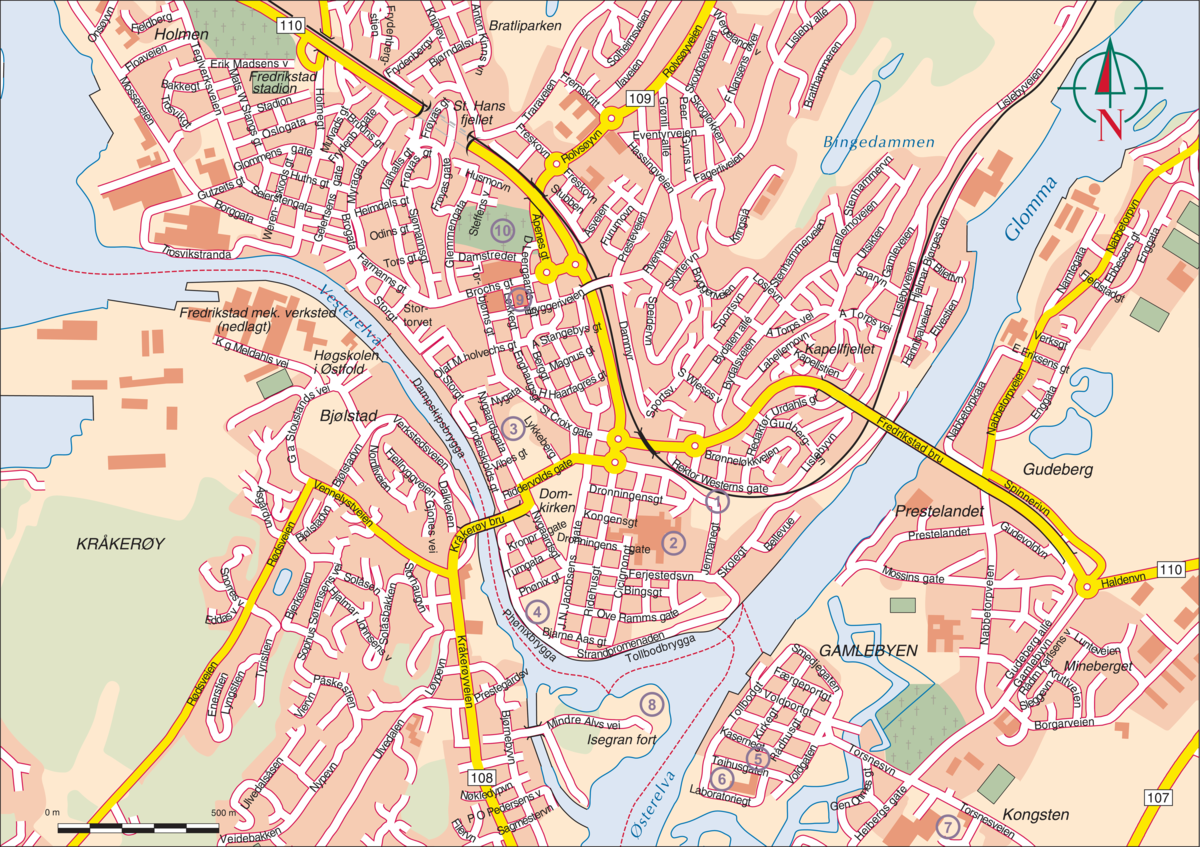 Fredrikstad (kart)