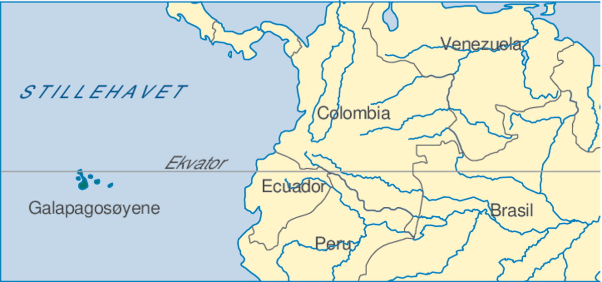 Galápagosøyene (plasseringskart)