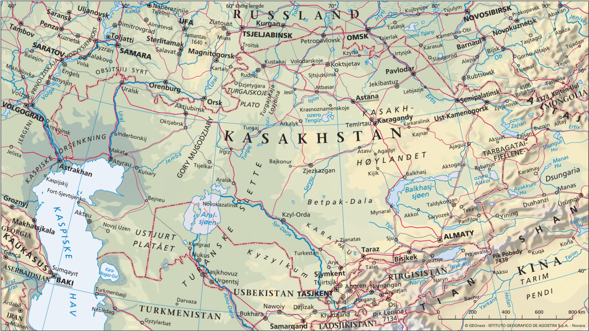 Kasakhstan (Hovedkart)