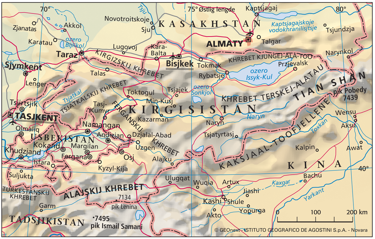 Kirgisistan (Hovedkart)
