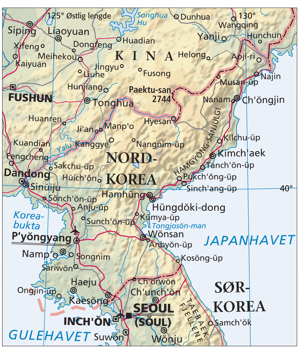 Korea, Nord- (hovedkart)