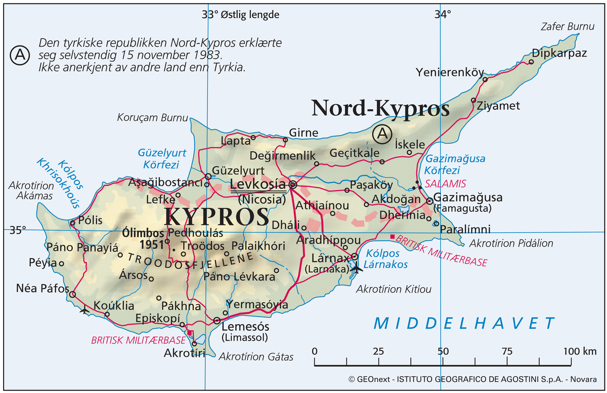 Kypros (hovedkart)