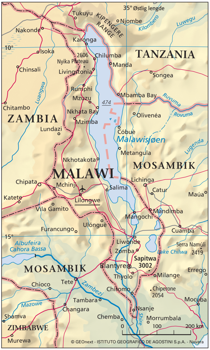 Malawi (hovedkart)