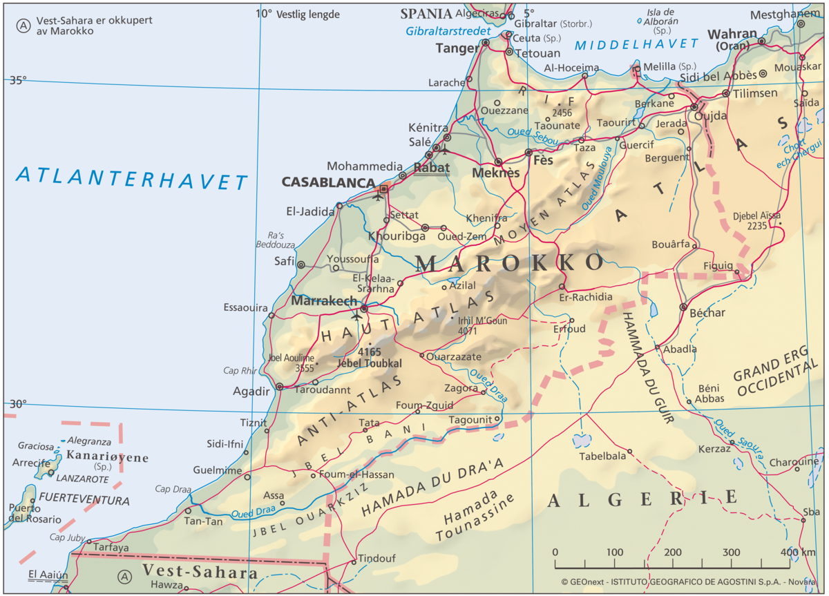 Marokko (hovedkart)