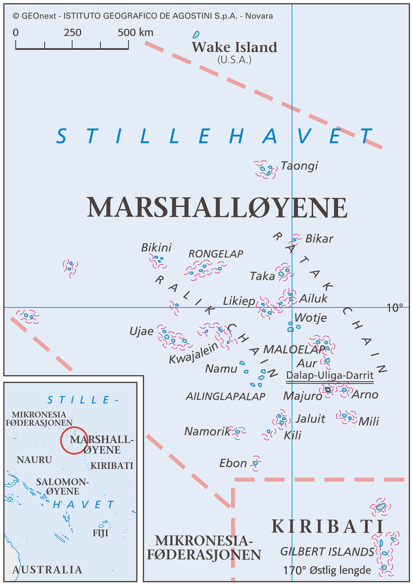 Marshalløyene (hovedkart)