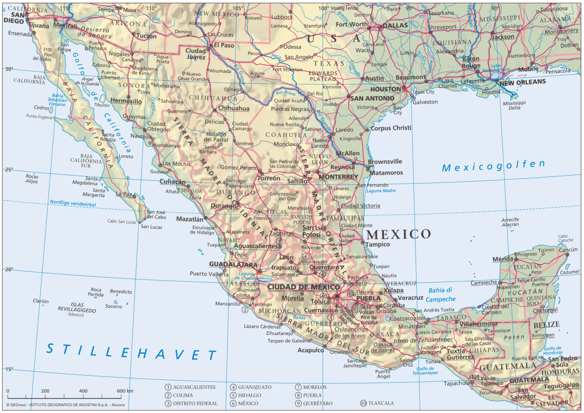 Mexico (hovedkart)