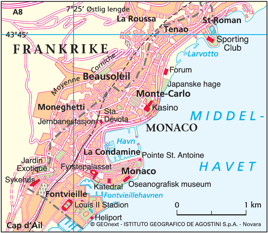 Monaco (hovedkart)