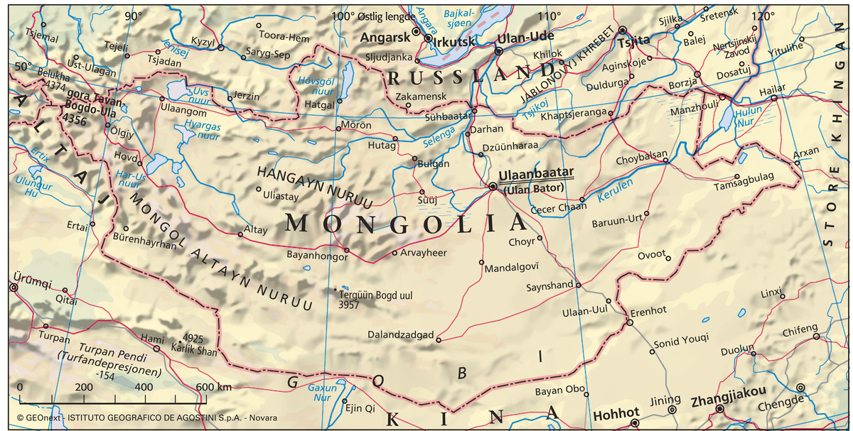 Mongolia (hovedkart)