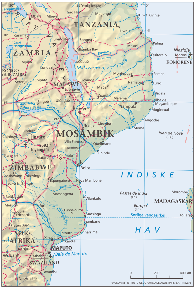Mosambik (Hovedkart)