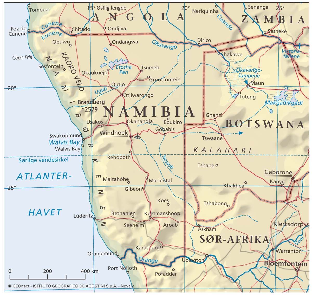 Namibia (hovedkart)