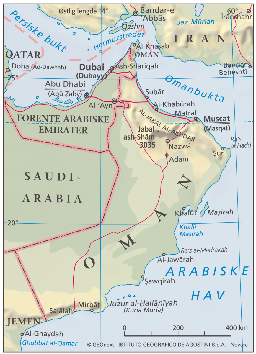 Oman (hovedkart)