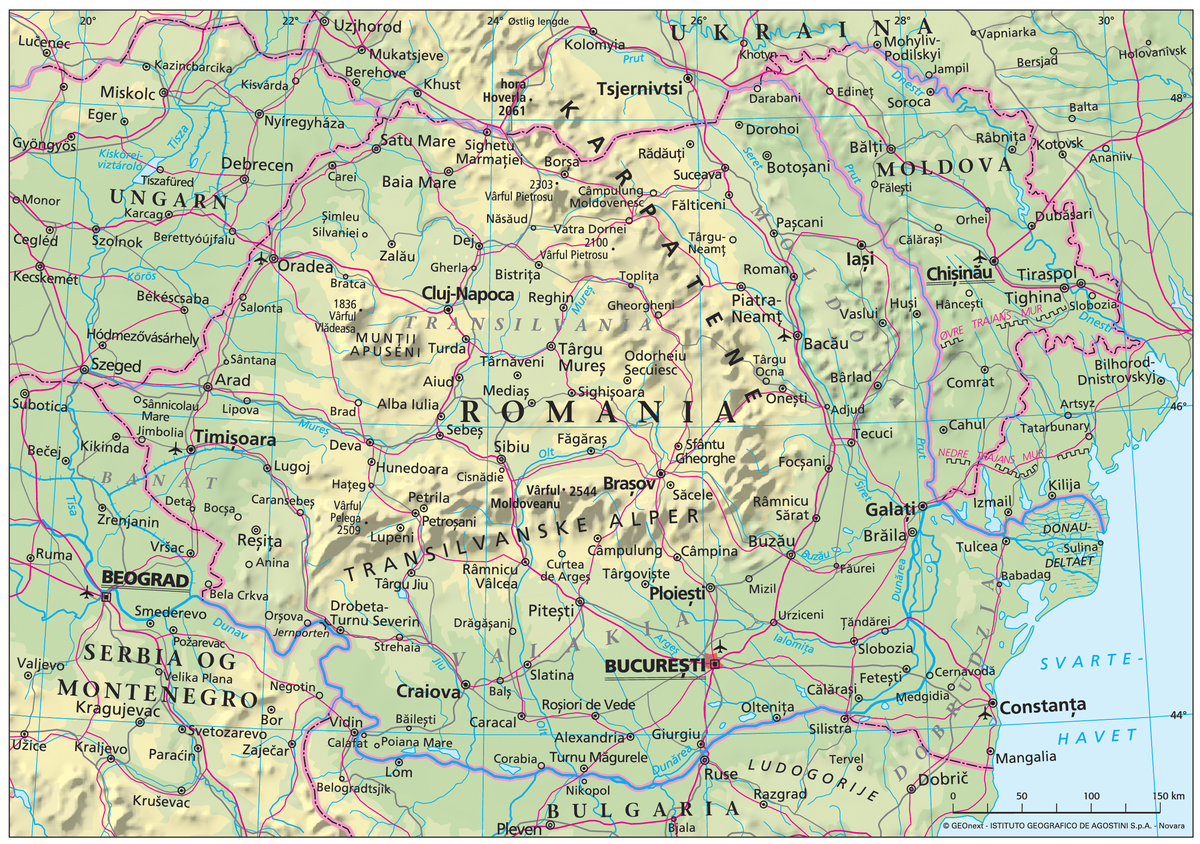 Romania (Hovedkart)