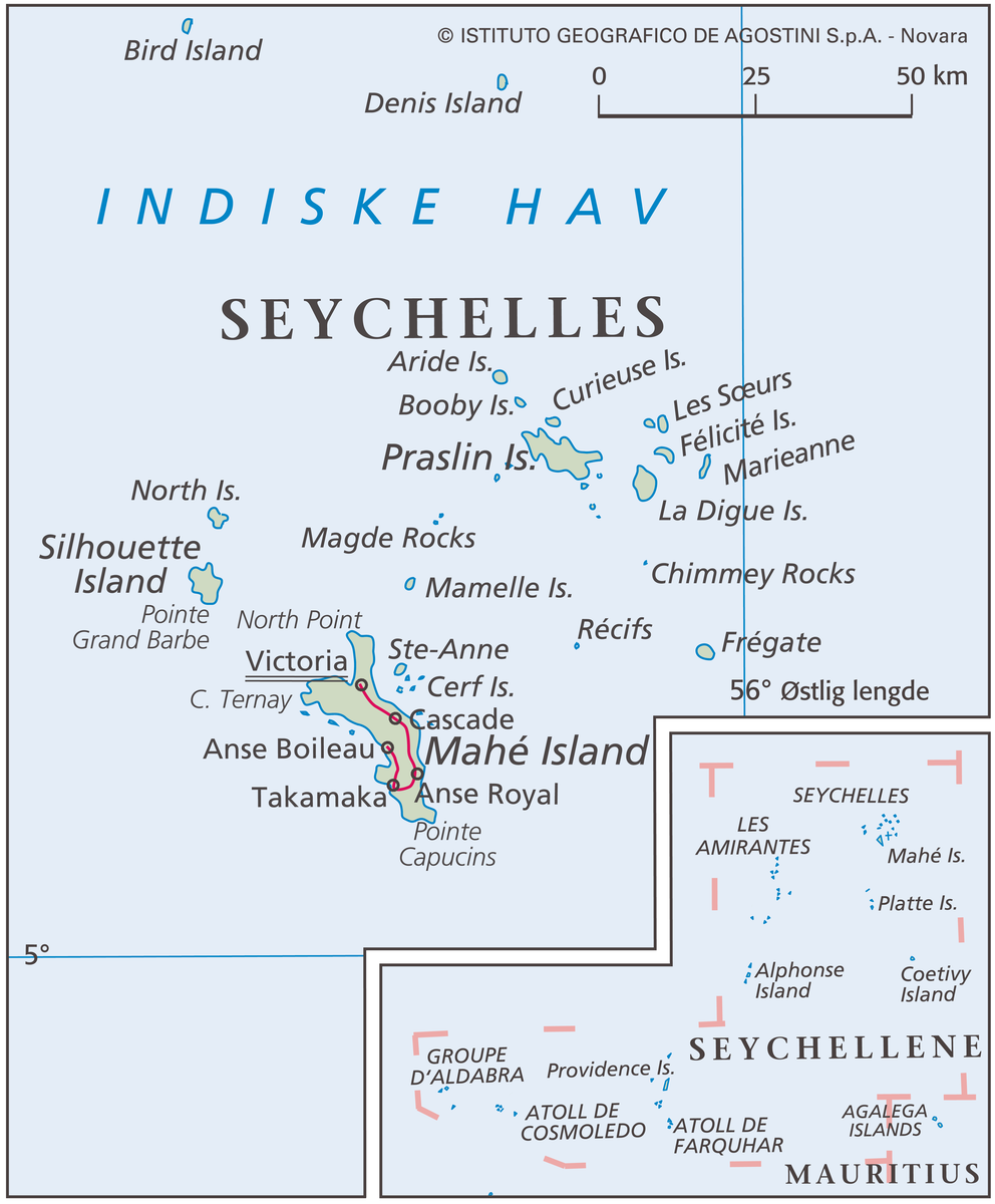 Seychellene (Hovedkart)