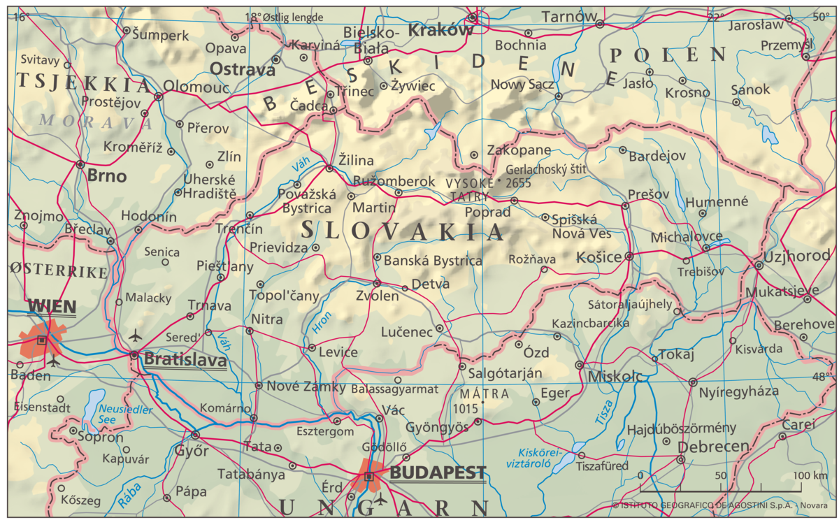 Slovakia (Hovedkart)