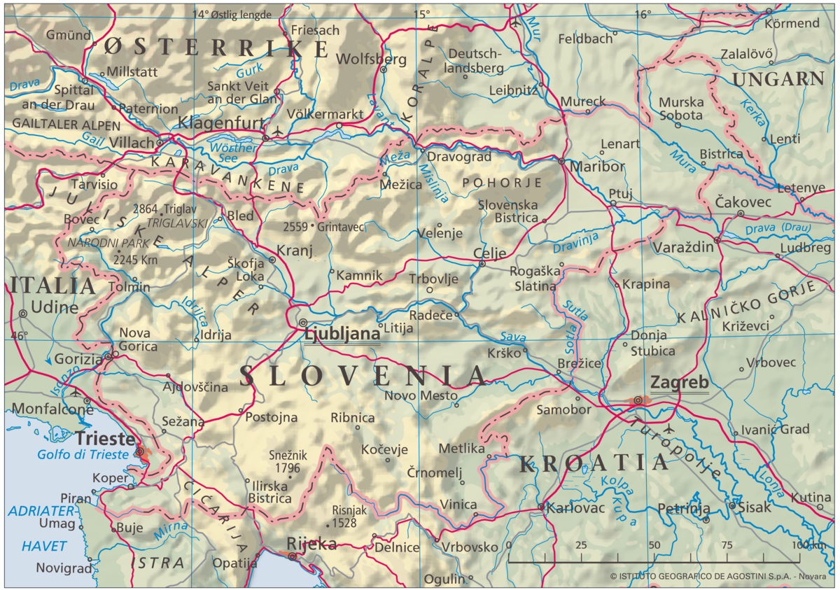 Slovenia (Hovedkart)
