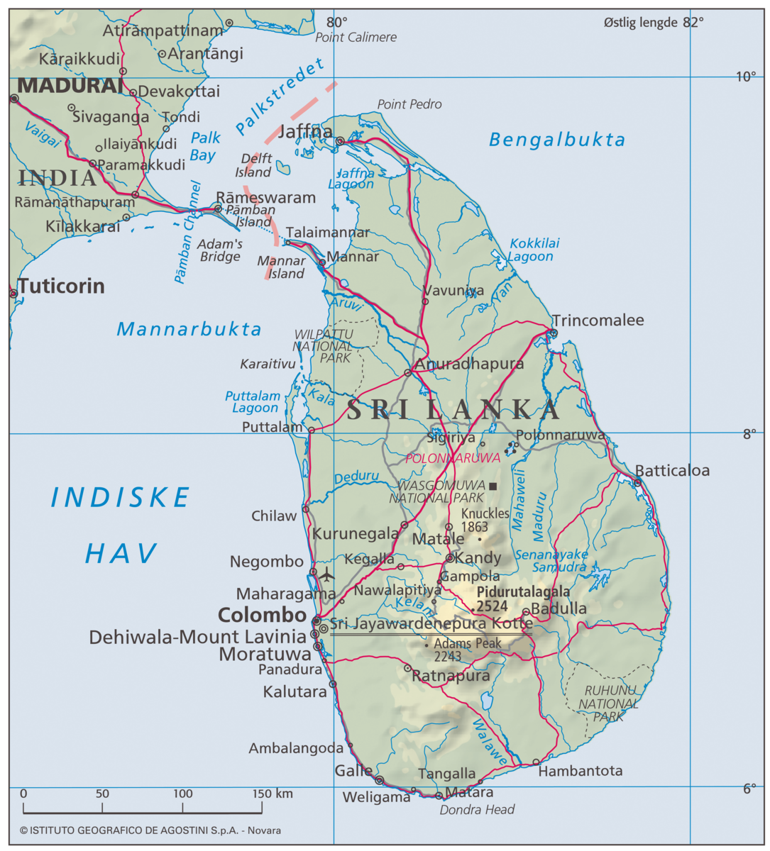 Sri Lanka (Hovedkart)