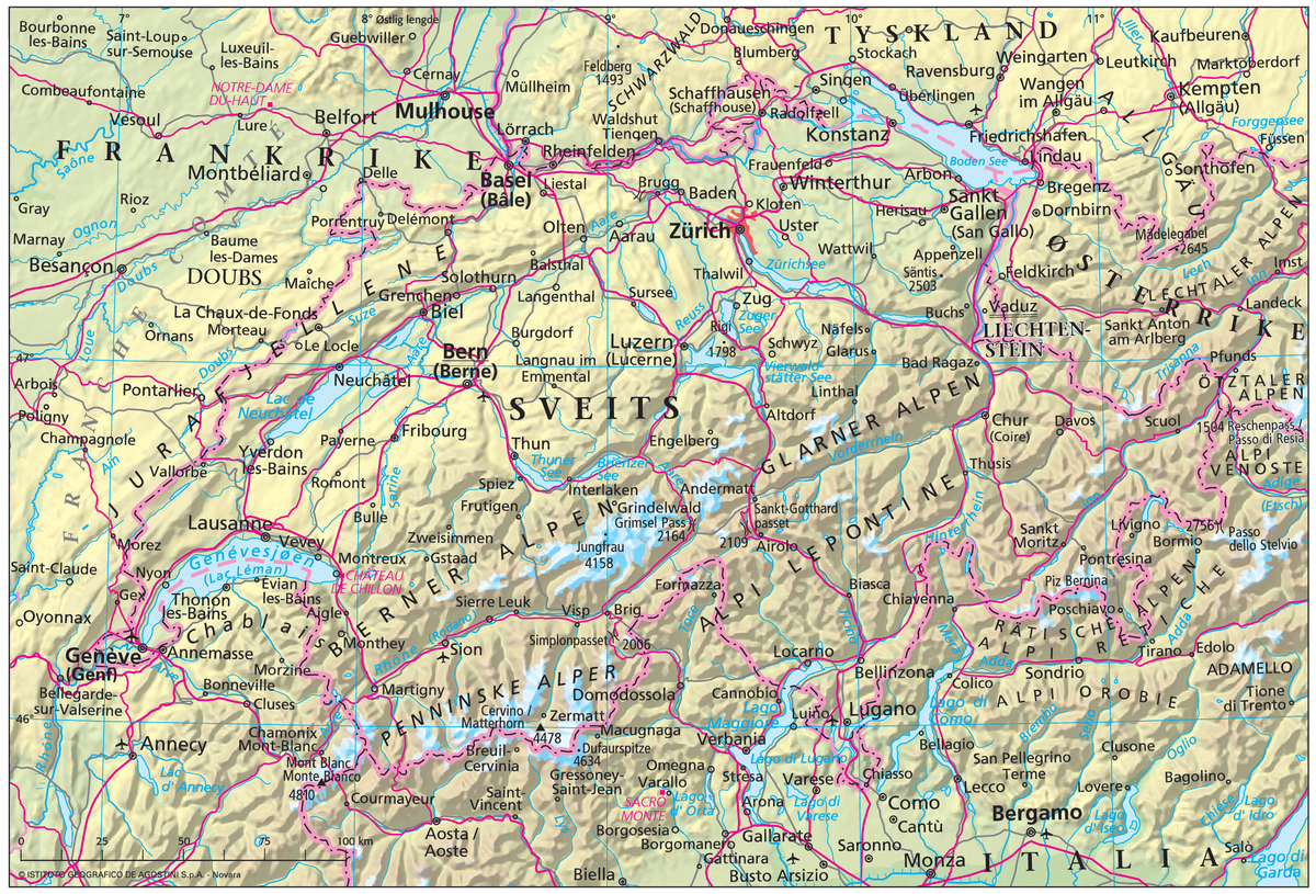 Sveits (Hovedkart)