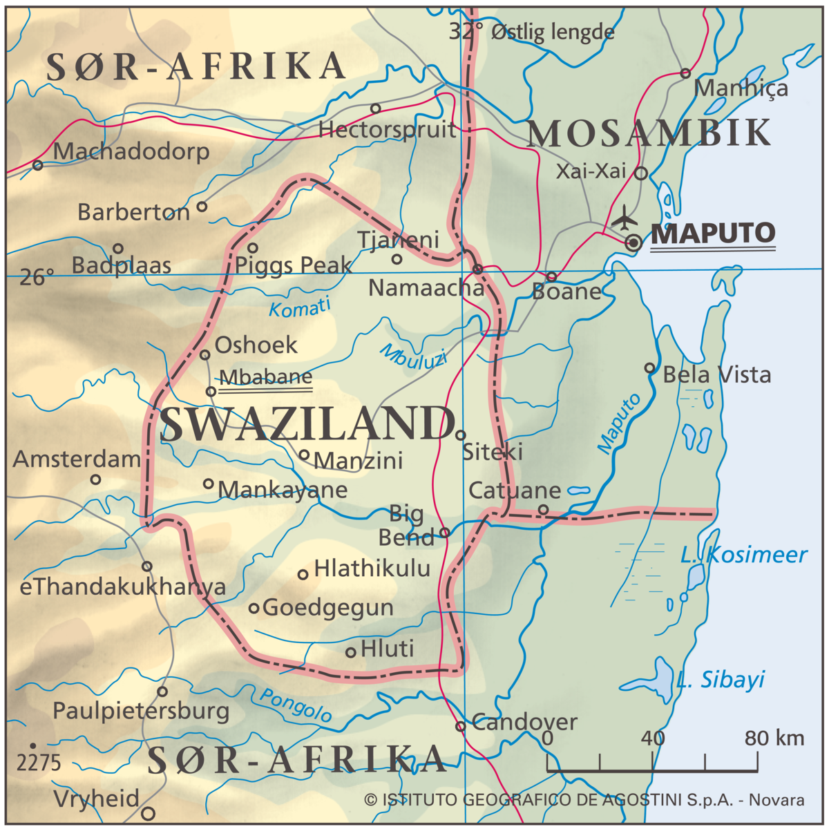 Swaziland (Hovedkart)