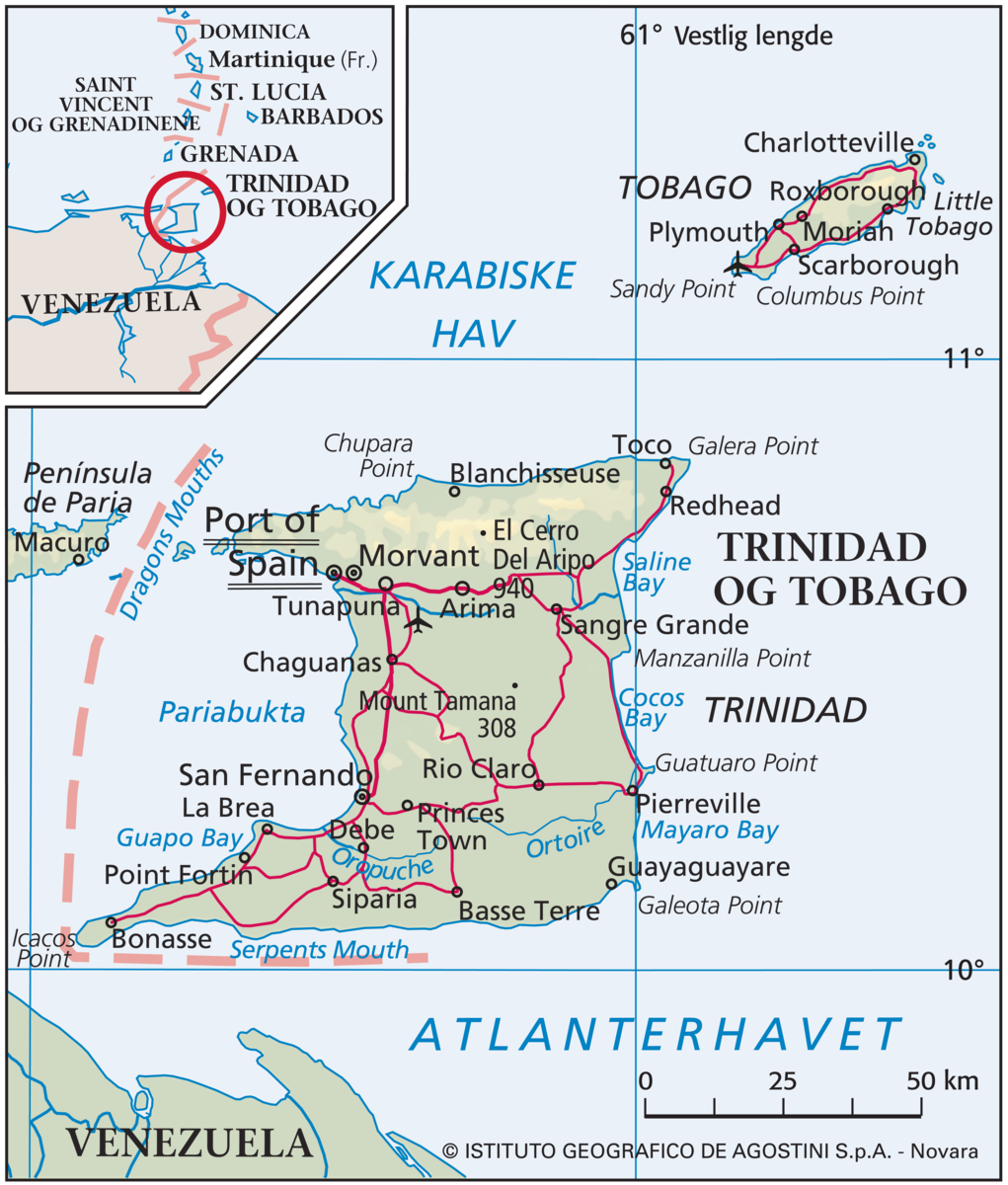 Trinidad og Tobago (Hovedkart)