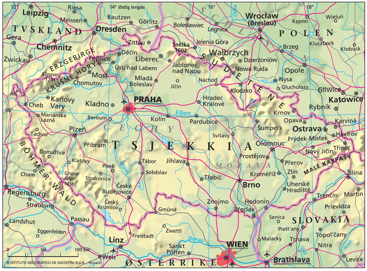 Tsjekkia (Hovedkart)