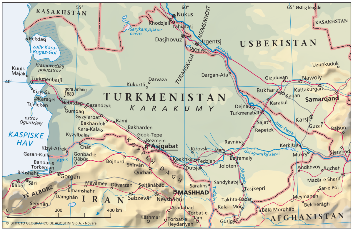 Turkmenistan (hovedkart)