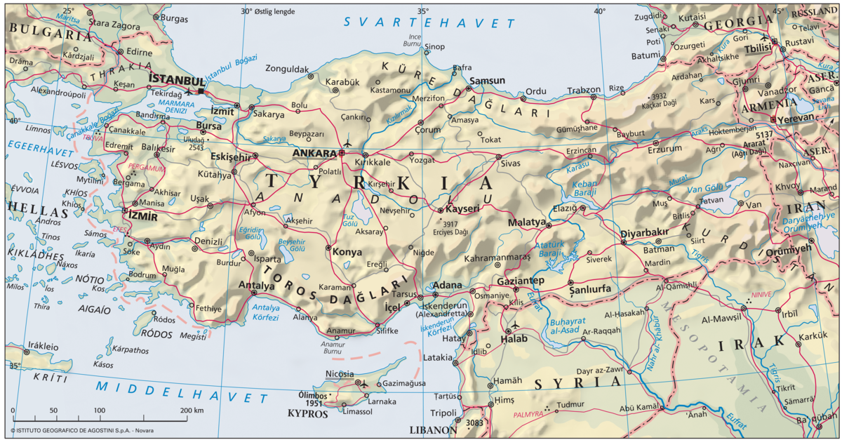 Tyrkia (Hovedkart)
