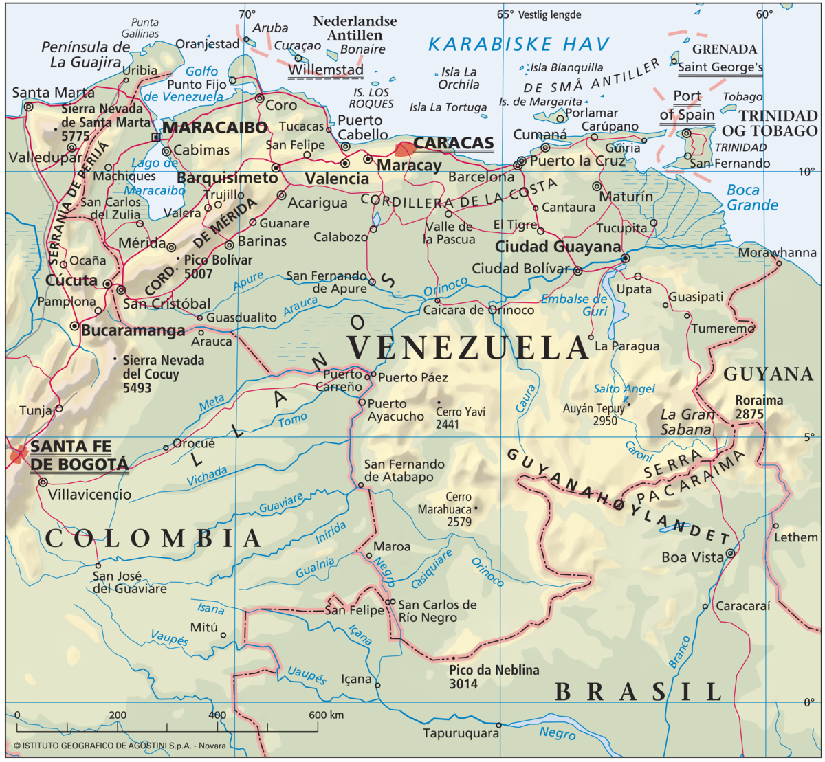 Venezuela (Hovedkart)