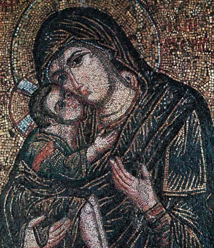 Madonna i mosaikk