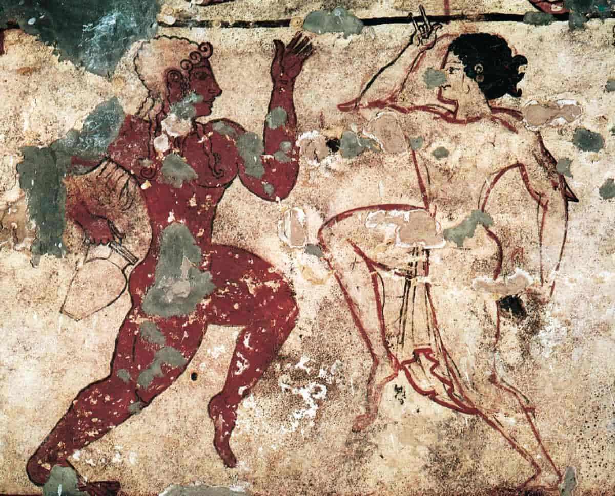 Dans (freske, etruskisk par)