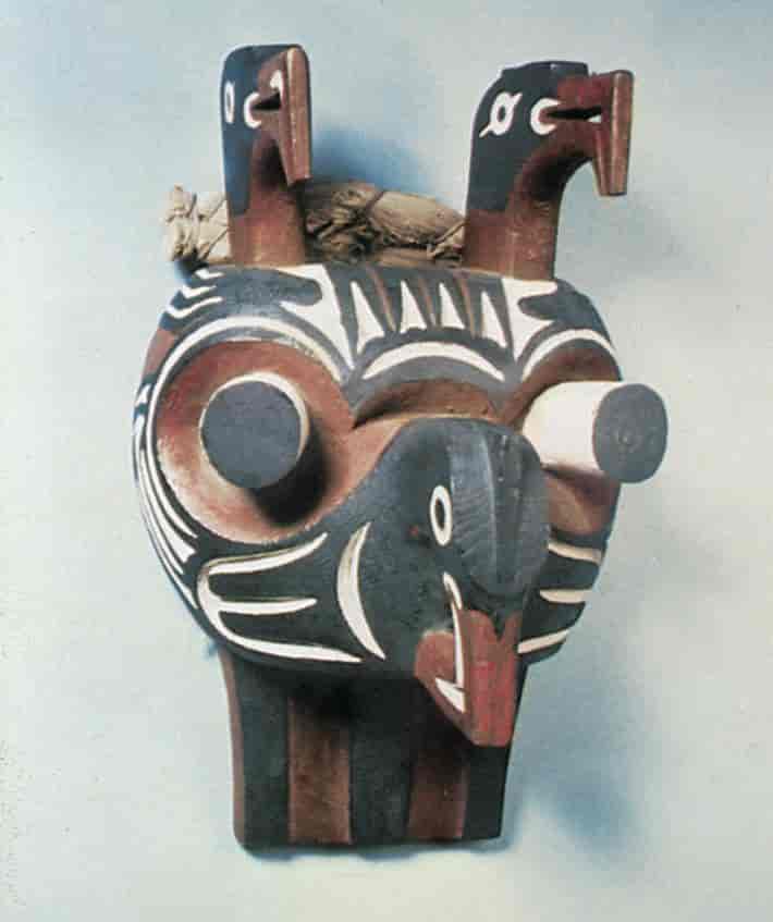 Maske (indiansk fugledans-maske)