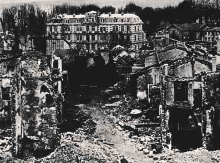 Et utbomba Verdun under første verdenskrig