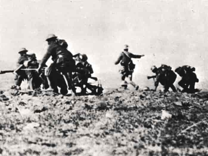Britiske soldater ved Somme i 1916