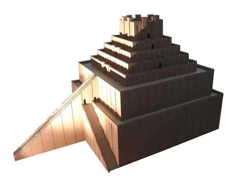 Modell av Etemenanki/Babels tårn